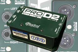 Radial Stereo DI Boxes